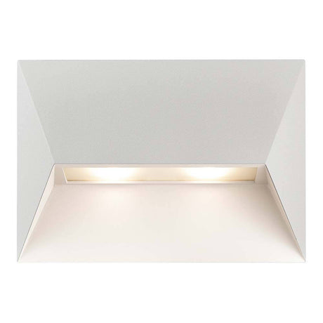 Pontio Außenwandleuchte 2-flammig IP54 in elegantem, modernem Design mit geometrischem Lampenschirm.