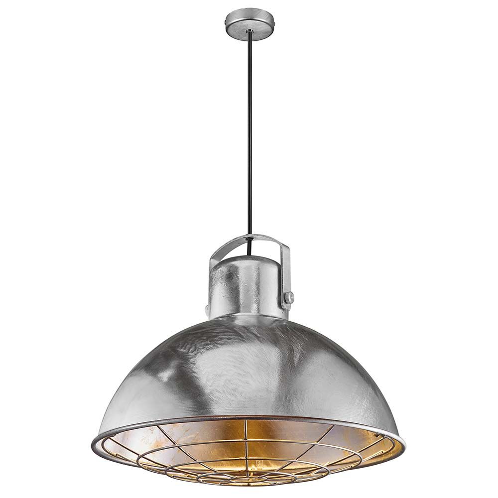 Porter Hängeleuchte Ø 40cm mit industriellem Look und dekorativem Gitterdesign als Esstischbeleuchtung.