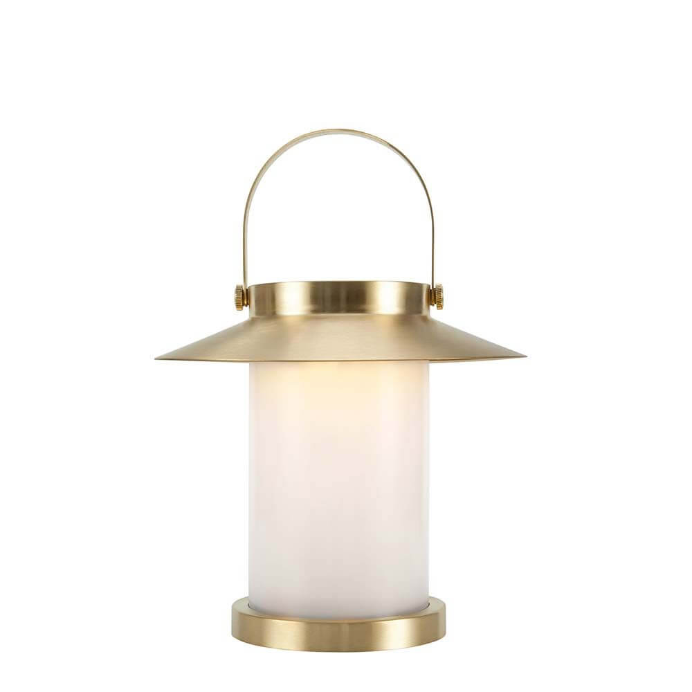 Temple LED Solar Bodenleuchte IP54 in eleganter Ausführung mit goldenem Design und sanftem Licht.