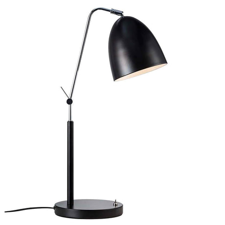Lampe de table Alexander noire au design moderne et avec abat-jour réglable, idéale pour votre intérieur