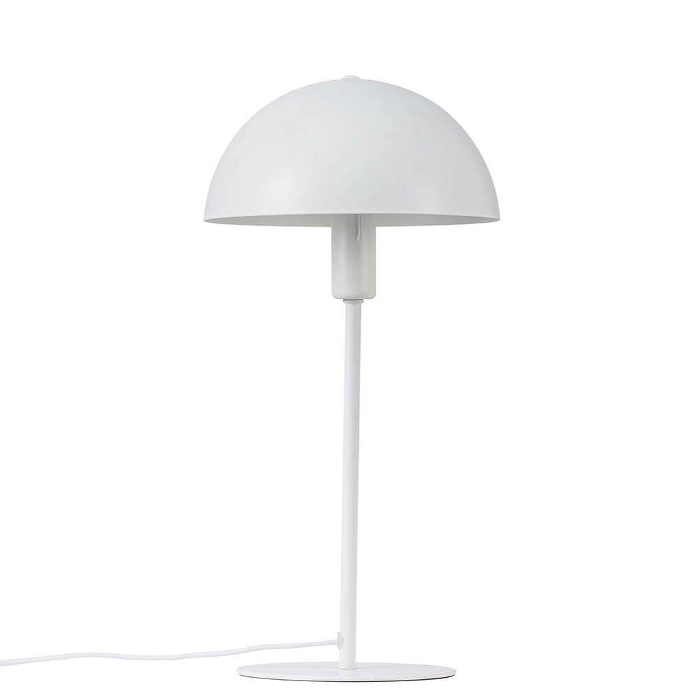 Tischlampe Ellen Weiß mit minimalistischem skandinavischen Design und elegantem, modernem Schirm.