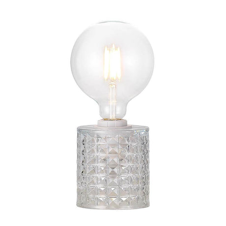 Tischlampe Hollywood Klar mit glasklarem Lampenschirm und eleganter Basis, ideal für moderne Innenräume.
