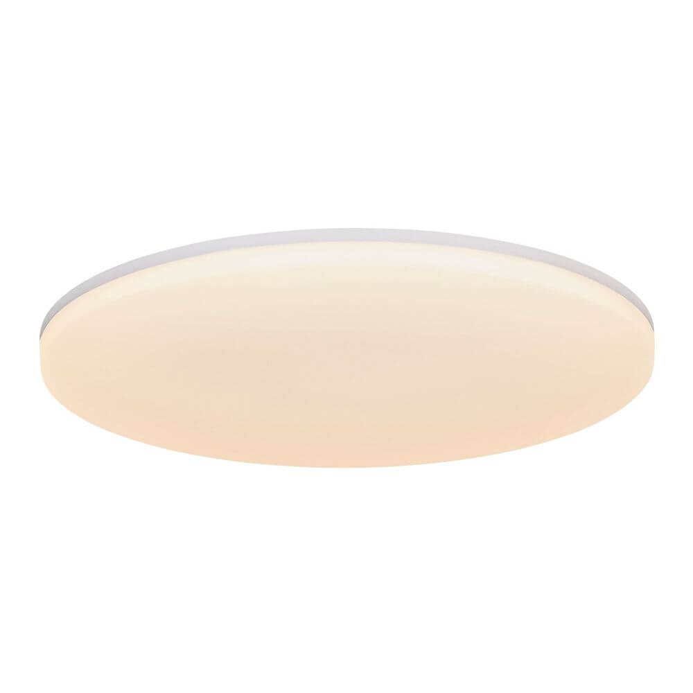 Vic LED Deckenleuchte mit modernem, flachem Design und sanfter Beleuchtung für stimmungsvolle Raumgestaltung.