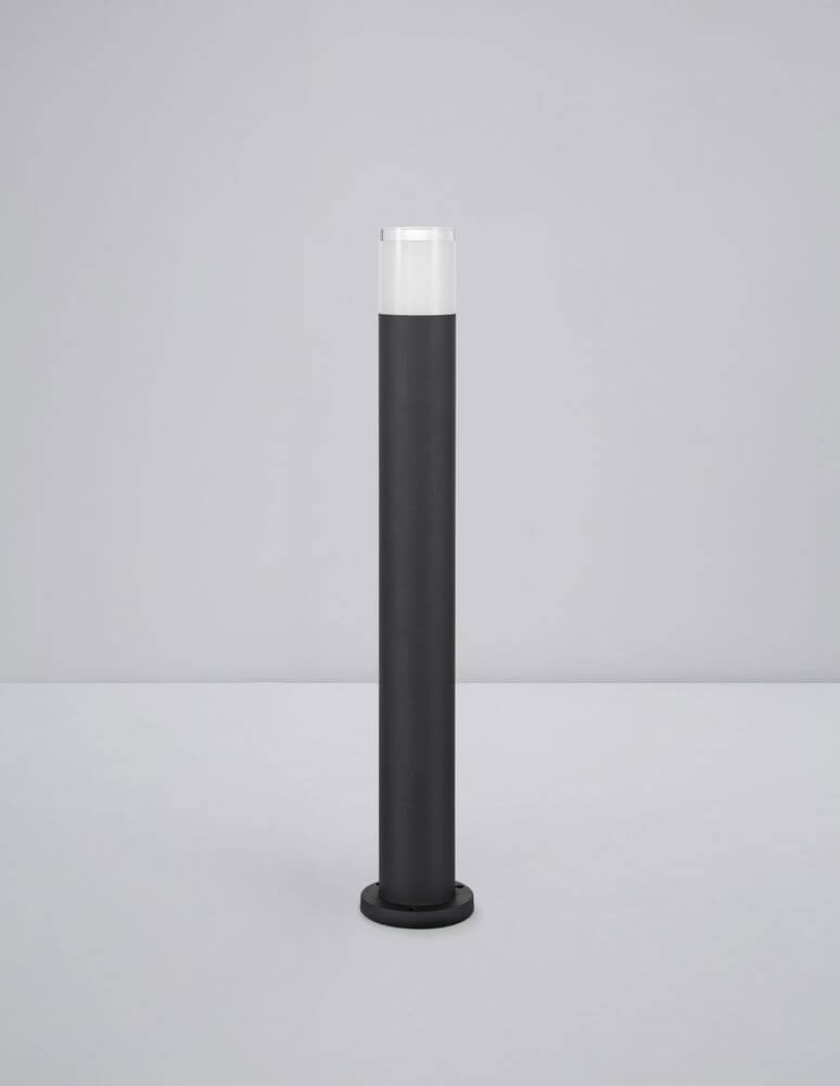 Noten LED Außenwegeleuchte 3000K Schwarz IP65 mit modernem Design aus Aluminium und Acryl.