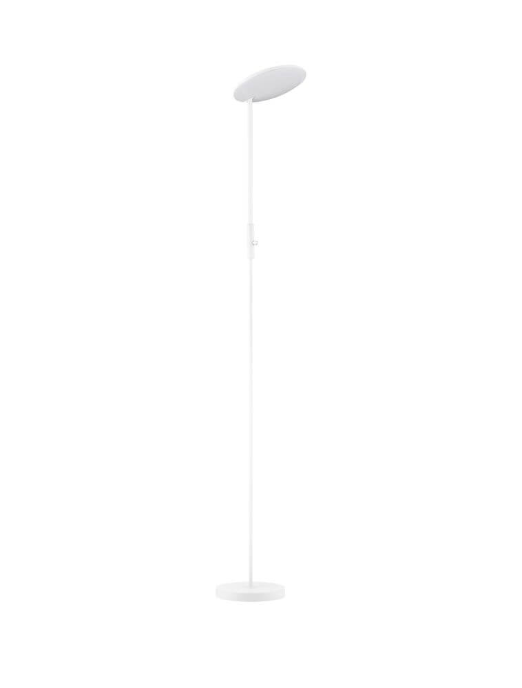 Notos LED Stehlampe Ø 27cm 3000K – schlanke Stehleuchte in Schwarz, 205 cm hoch, warmweiß 3000K, elegantes modernes Design