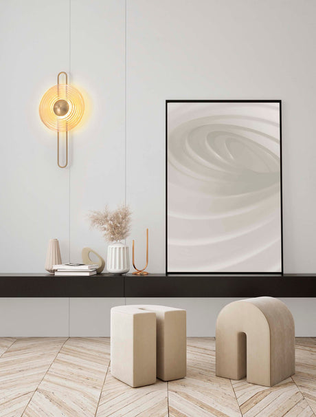 Nous Wandleuchte Ø 30cm 3000K Gold (1)