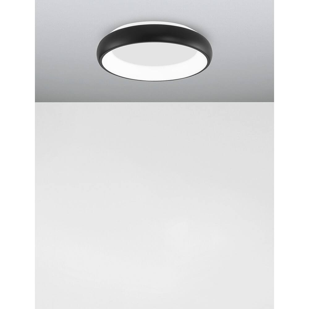 Albi LED Deckenleuchte Dimmbar in elegantem Schwarz, moderne runde Deckenleuchte für jeden Wohnraum.