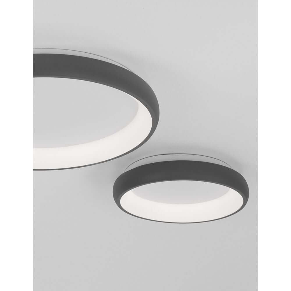 Albi LED Deckenleuchte Dimmbar in elegantem Schwarz, moderne runde Design-Deckenleuchte für jedes Wohnambiente.