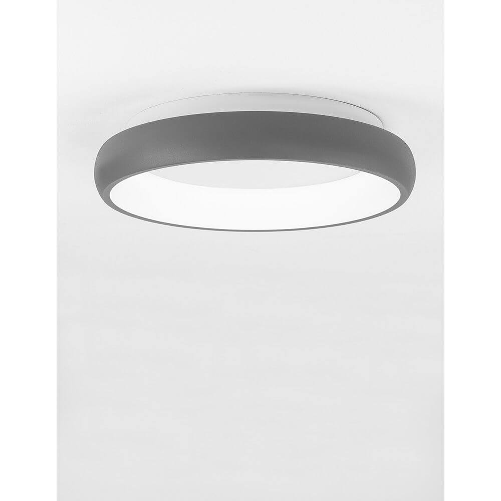 Albi LED Deckenleuchte Dimmbar in elegantem Schwarz, modernes Design für stilvolle Wohnräume.