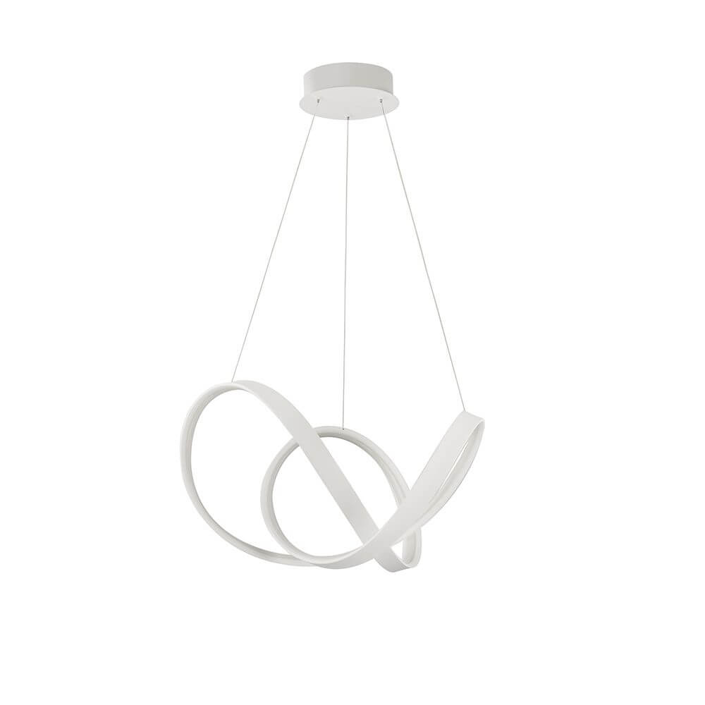 Apus LED Hängelampe Geschwungen mit modernem Design und schöner Lichtverteilung für Wohnzimmer oder Esstisch.
