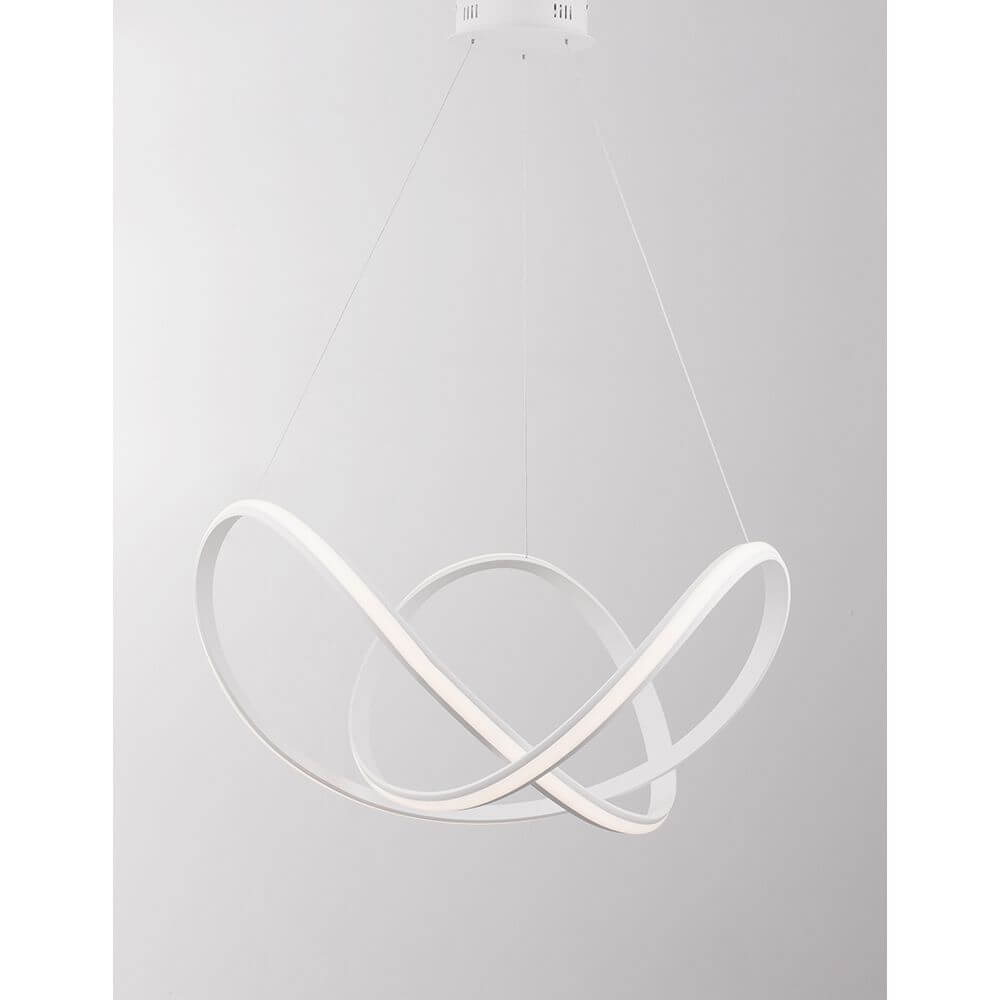 Apus LED Hängelampe Geschwungen mit modernem, minimalistischem Design aus Aluminium und Acryl.