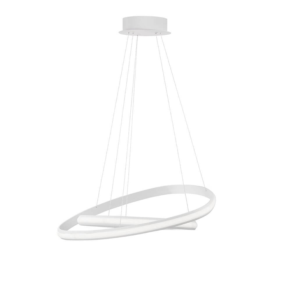 Aries LED Hängeleuchte 2 Ringe Verstellbar in modernem Design mit zwei kreisförmigen Ringen.