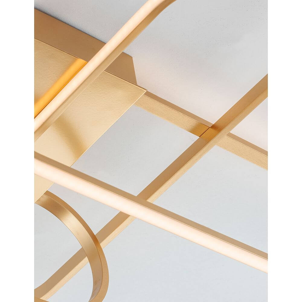 Arte LED Deckenlampe 2600 Lumen mit modernem, elegantem Design aus Aluminium und Acryl.
