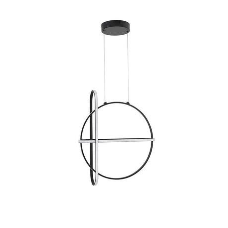 Arte LED Hängelampe 61cm - moderne Pendelleuchte in schwarz mit einstellbarer Höhe und Dimmfunktion.