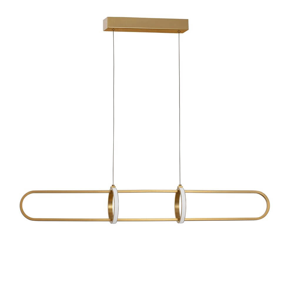 Arte LED Hängelampe 90cm im eleganten Design mit goldener Oberfläche und stilvollen Lichtquellen.