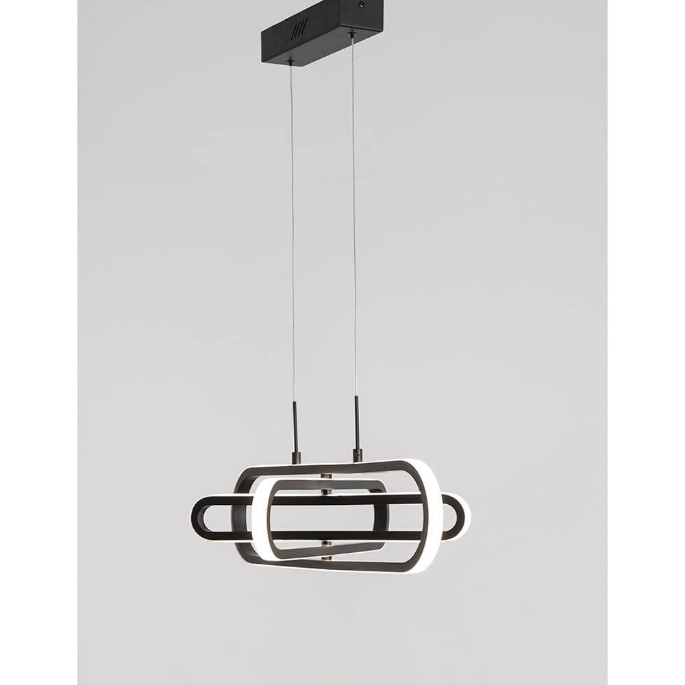Arte LED Hängeleuchte Verstellbar in modernem Design mit beweglichen Kreisen und eleganter Lichtstreuung.