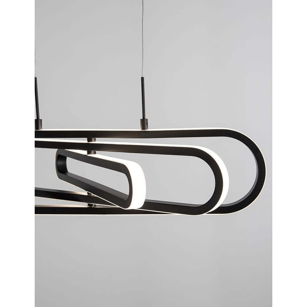 Arte LED Hängeleuchte Verstellbar in modernem Design mit elegantem Aluminiumrahmen.