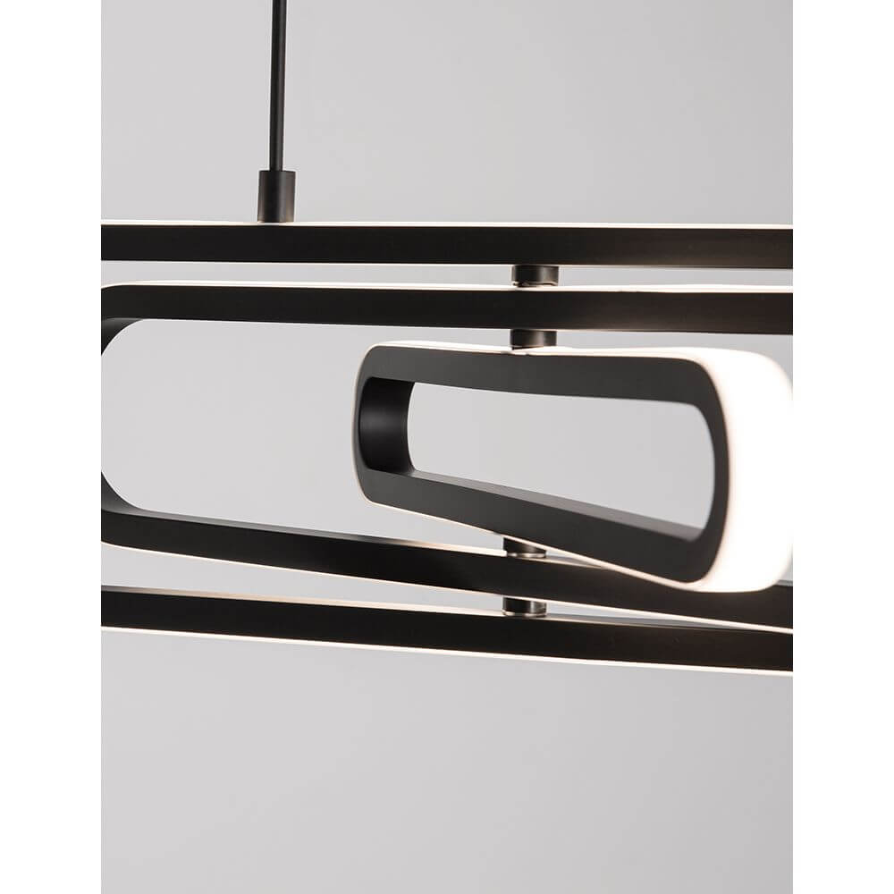 Arte LED Hängeleuchte Verstellbar - moderne Deckenleuchte mit elegantem Design und beweglichen Kreisen.