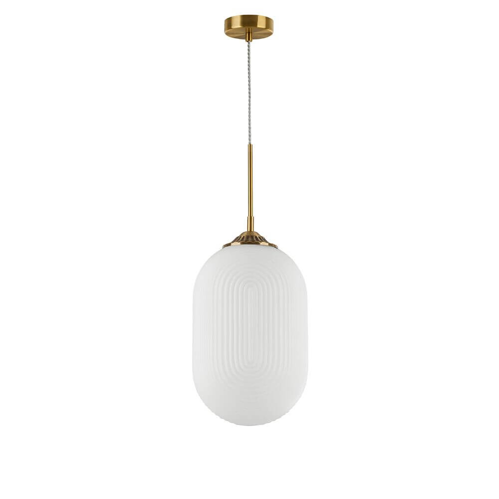 Alt Tag: Athena Pendelleuchte aus Glas – champagnerfarbene Glas-Hängeleuchte mit E27-Fassung, moderne Esszimmerbeleuchtung, dimmbar, Metallakzente