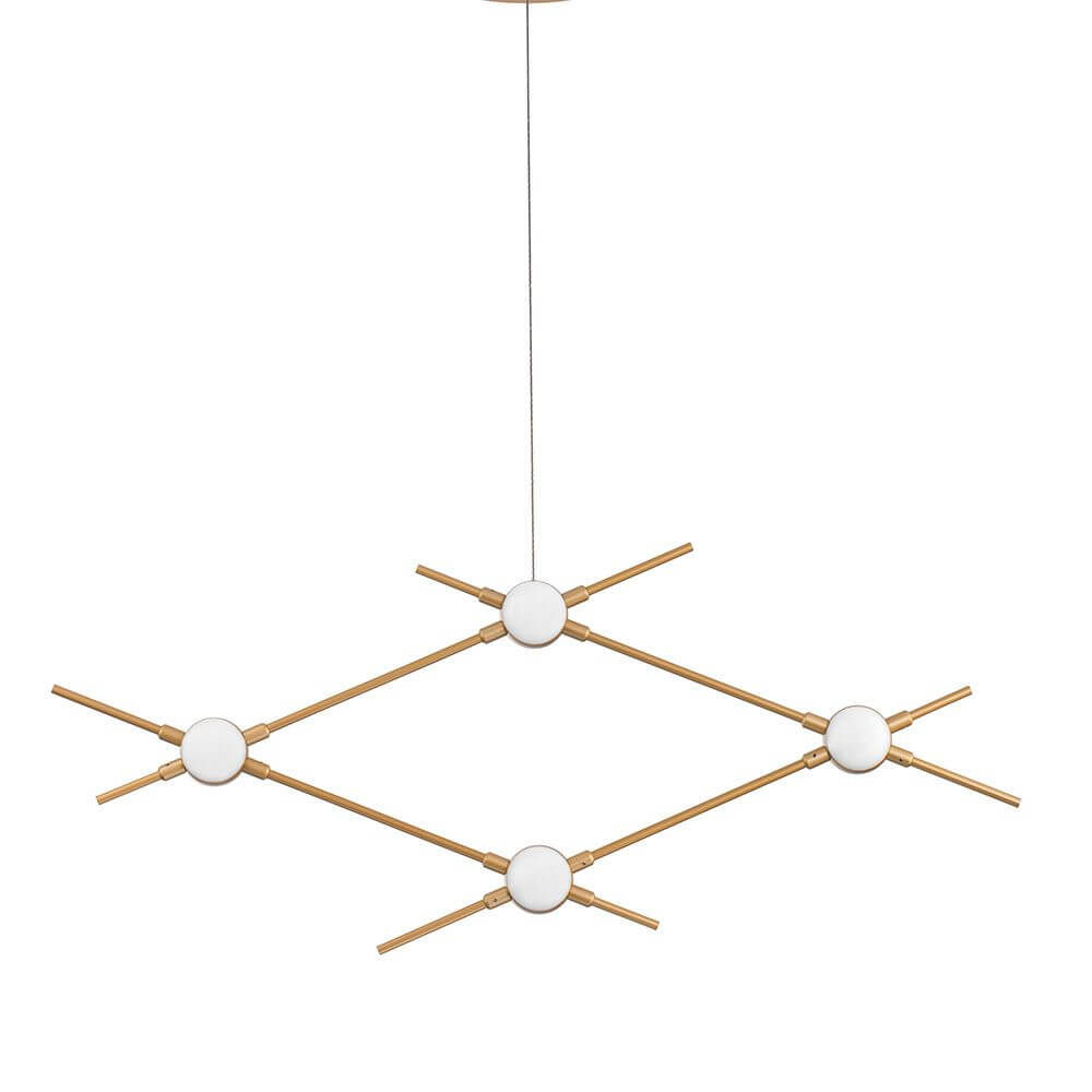 Atomo LED Hängelampe Metall Gold