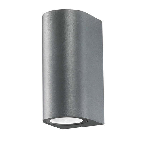 Außenwandleuchte Nero IP54 Dunkelgrau, moderne wetterfeste LED-Wandleuchte aus Aluminium