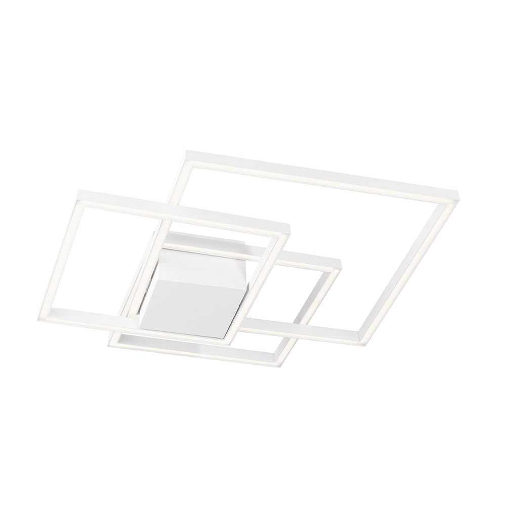 Bilbao LED Deckenleuchte in modernem Design aus Acryl und Aluminium, ideal für stimmungsvolle Beleuchtung im Zuhause.