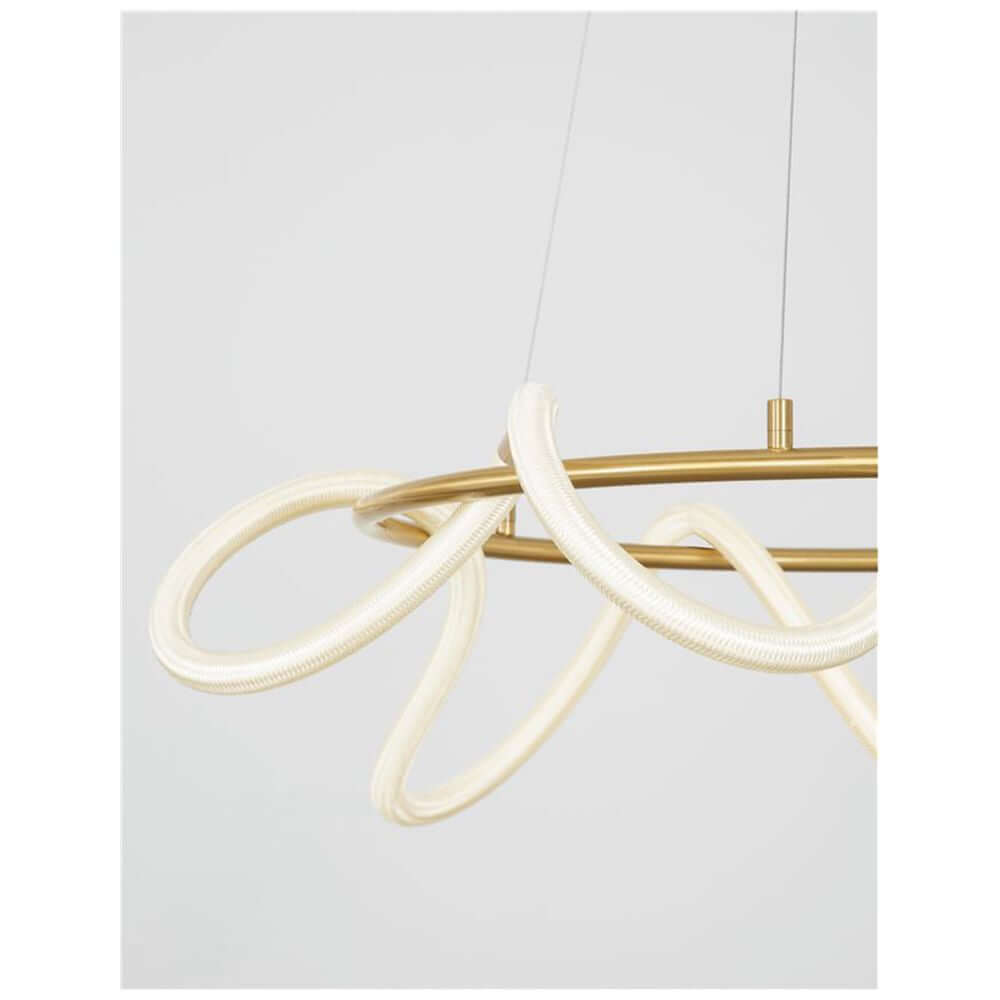 Cerelia LED Hängelampe Ø 60cm mit elegantem Design aus Metall und Silikon in moderner Form.