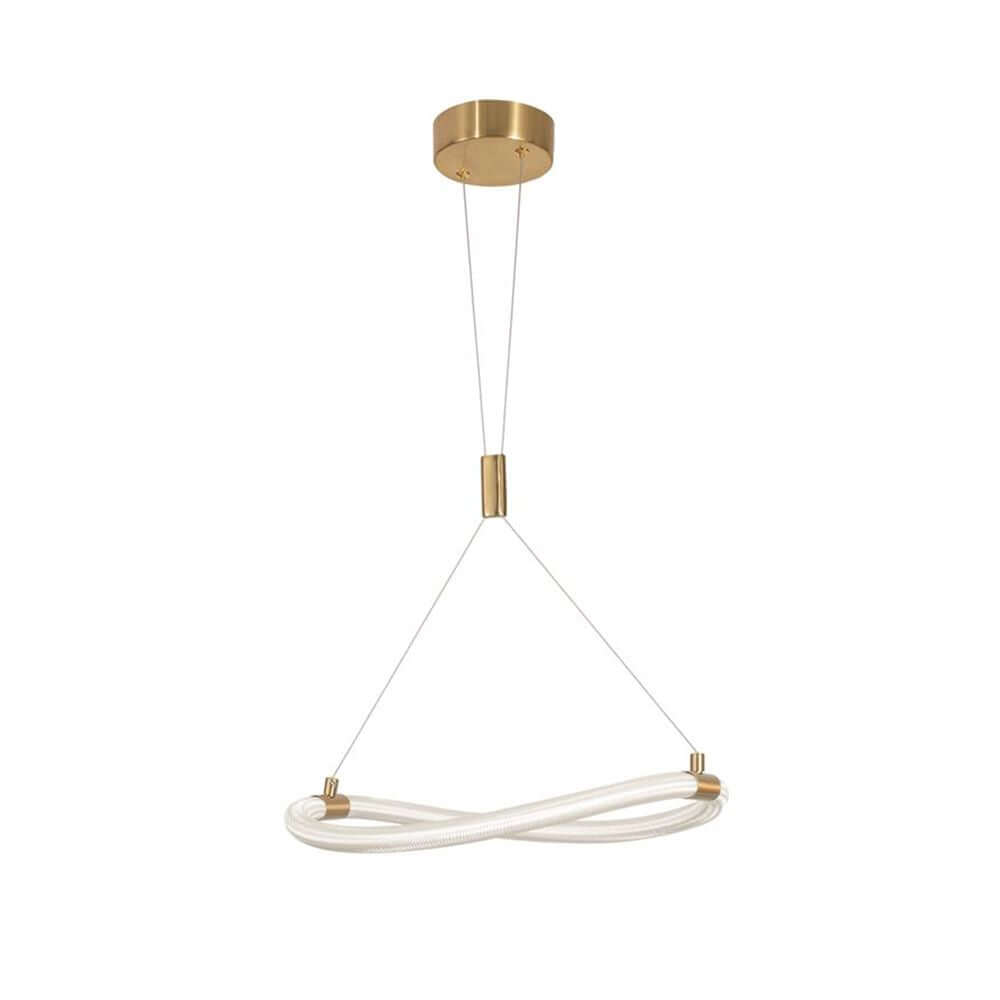 Cerelia LED Hängeleuchte Messing, Gold mit elegantem Design aus Metall und Silikon.