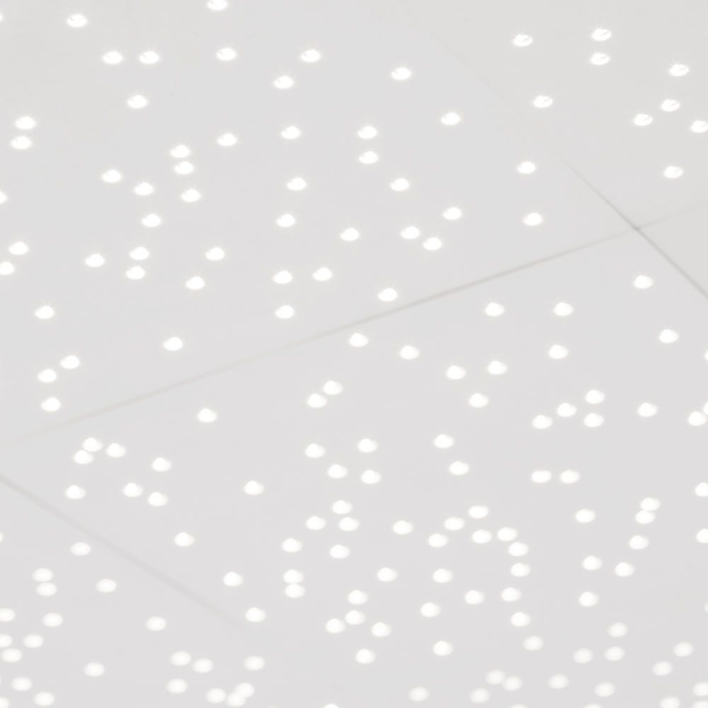 Cielo LED-Sternenhimmel Deckenlampe mit eleganten weißen Lichtern für stimmungsvolle Raumgestaltung.