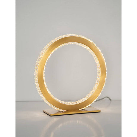 Cilion Candeeiro de mesa LED Ø 25cm latão, dourado