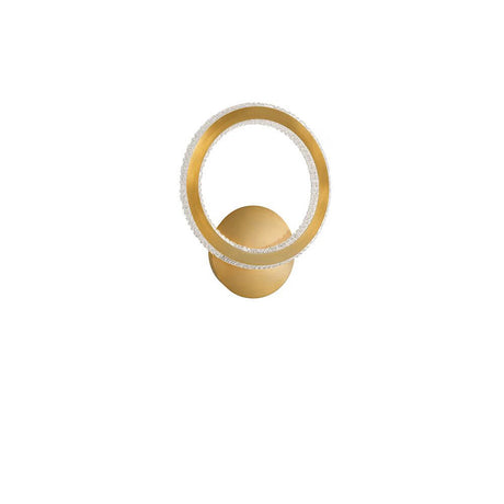 Cilion LED brass wall light, gold, with modern design and elegant gold finish.