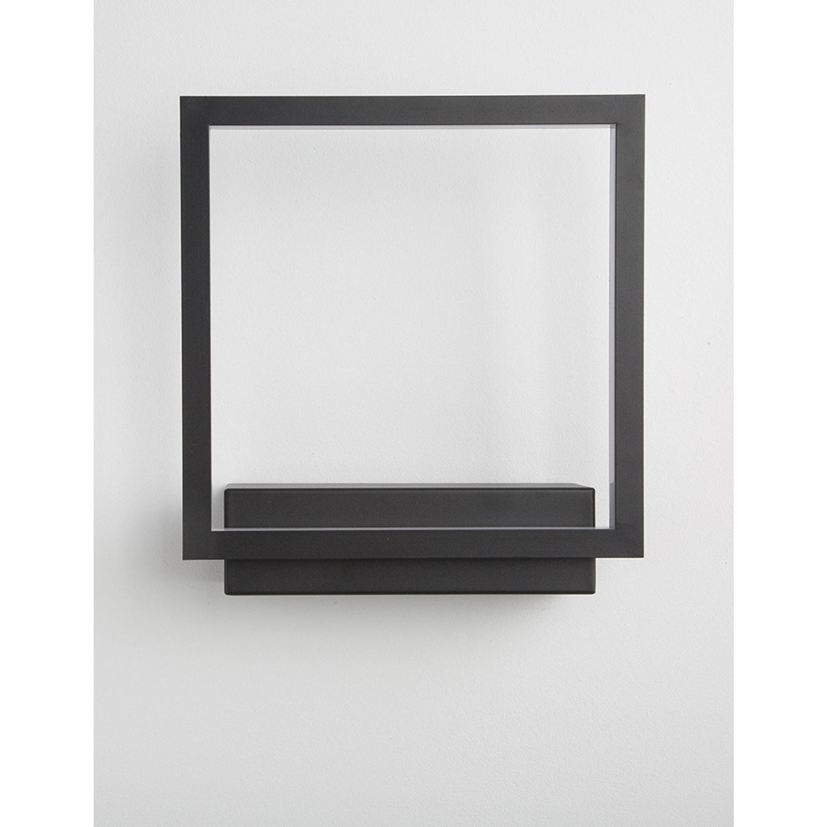 Nova Luce Cornice LED square wall light in black, square shape with matte frame, modern wall mounting