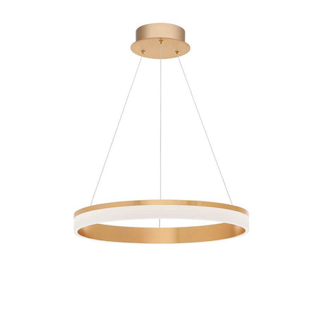 Courtez LED Hängeleuchte Gold mit modernem Design aus hochwertigem Acryl und Aluminium.
