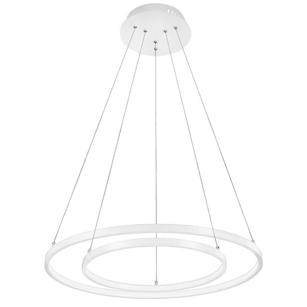 Dea LED Hängelampe Verstellbar mit modernem Design und zwei runden Leuchten, ideal für zeitgemäße Räume.