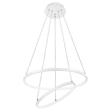 Dea LED-pendellampe Ø 60 cm Hvit, moderne taklampe med minimalistisk design og dimbar LED-belysning.