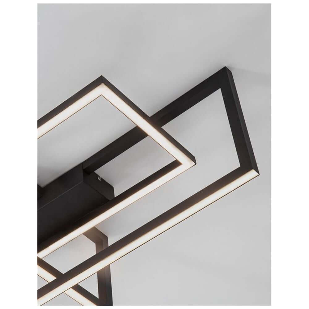 Edgar LED Deckenleuchte 91cm in modernem Design mit rechteckigen Formen und integrierter Lichtquelle.