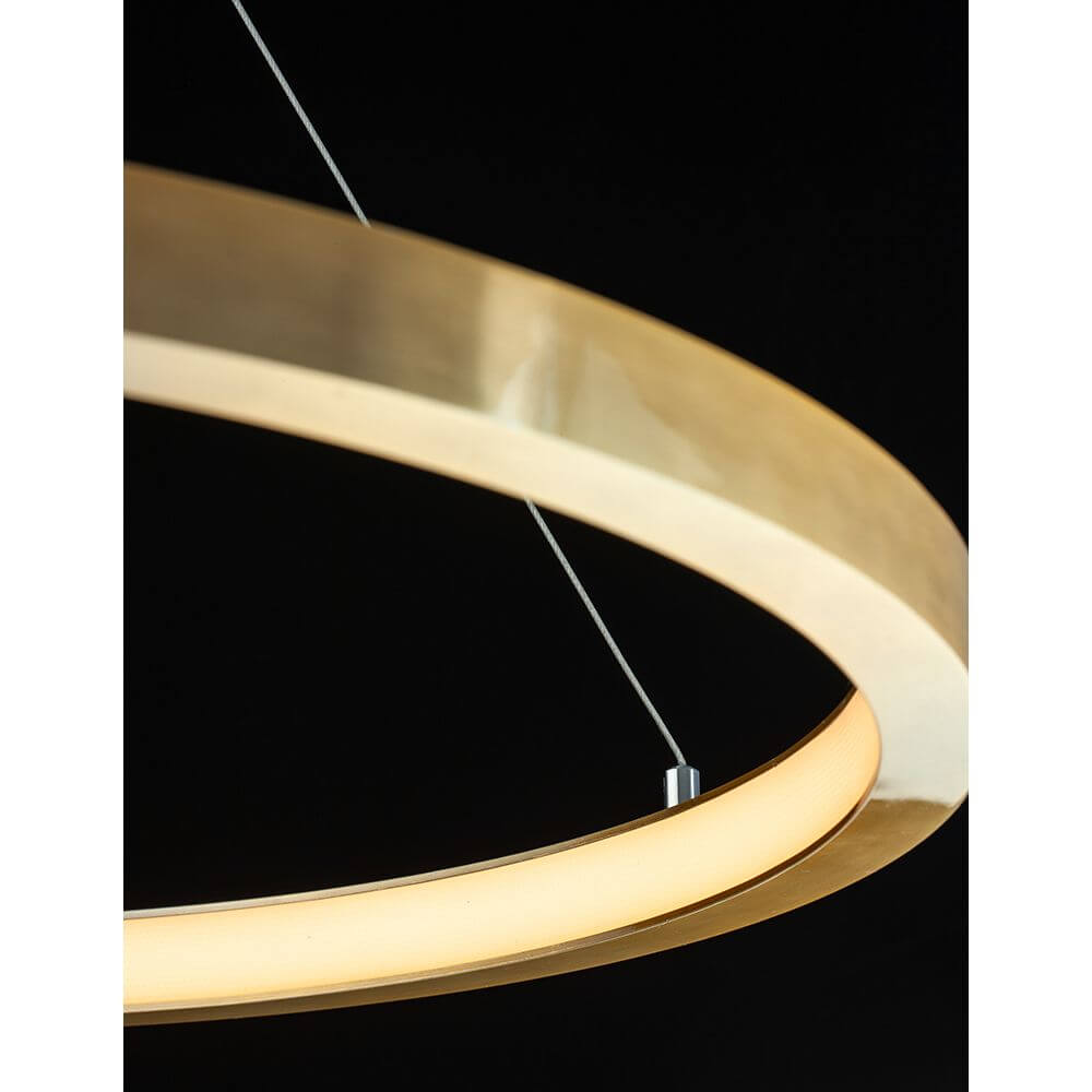 Empatia LED Hängeleuchte Metall Dimmbar, elegante Deckenleuchte in modernem Design, warmweißes Licht