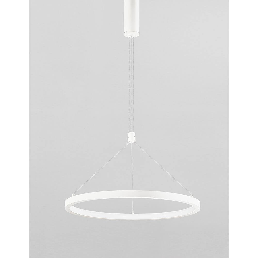 Empatia LED Hängeleuchte Metall Dimmbar mit modernem, minimalistischen Design in Weiß.