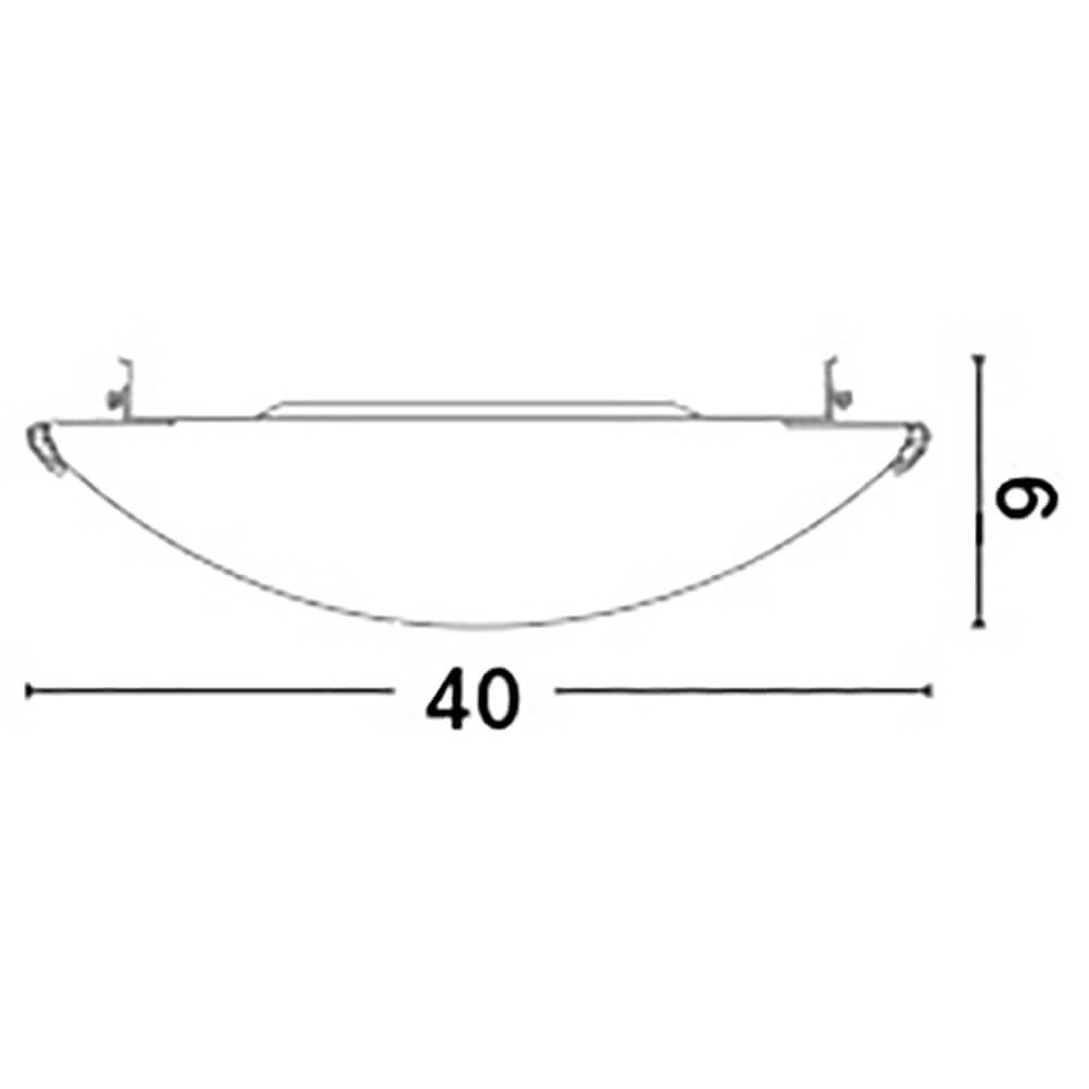 Era Glas-Deckenlampe Kristall Weiß