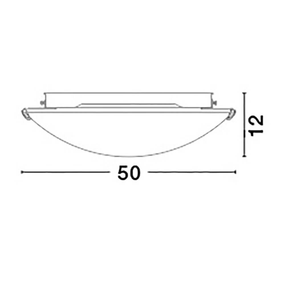 Era Glas-Deckenlampe Kristall Weiß