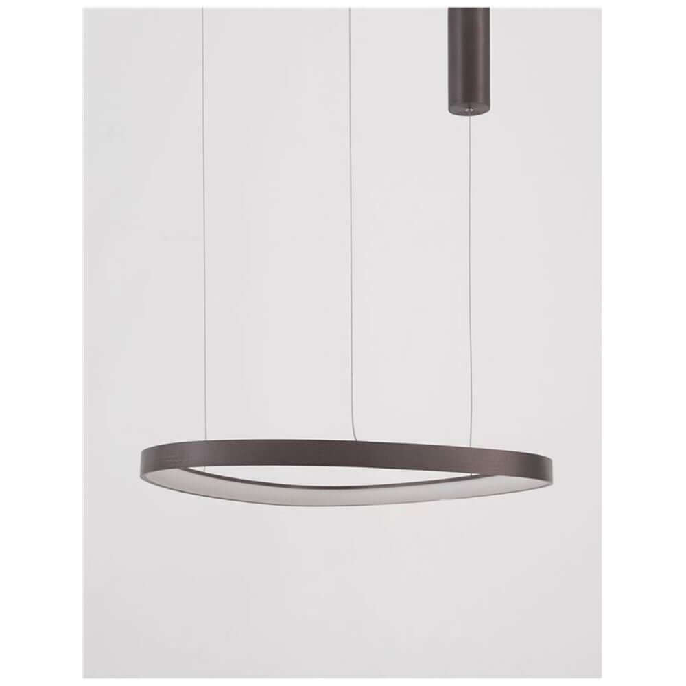 Esteva LED Hängeleuchte Ø 65cm mit modernem, minimalistischen Design in Aluminium und Acryl.