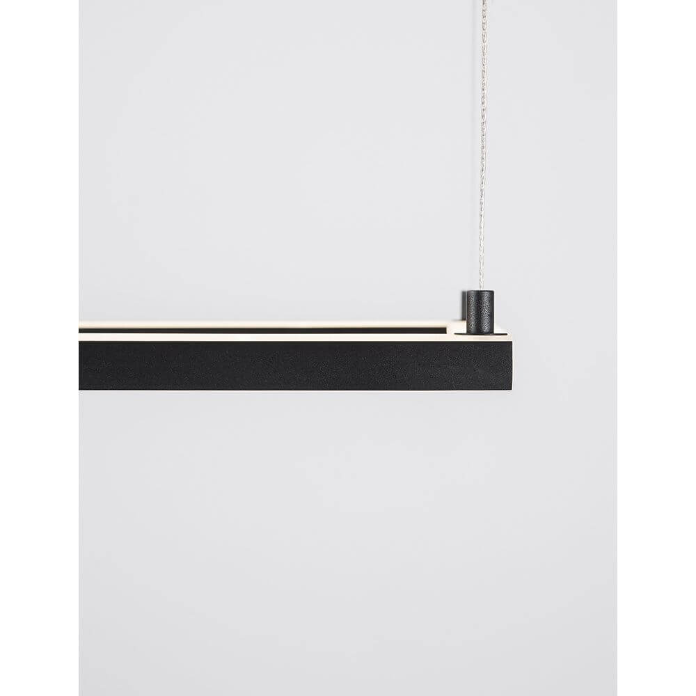 Eterna LED Hängeleuchte Metall Sandig-Schwarz mit modernem Design und warmweißem Licht.