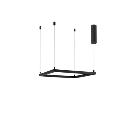 Eterna LED Hängeleuchte Metall Sandig-Schwarz in modernem Design mit quadratischer Form.