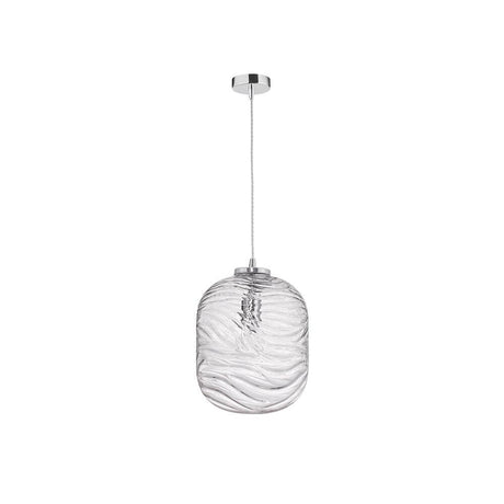 Ficato Glas-Pendellampe mit elegantem, transparentem Glasdesign und modernem Stil.