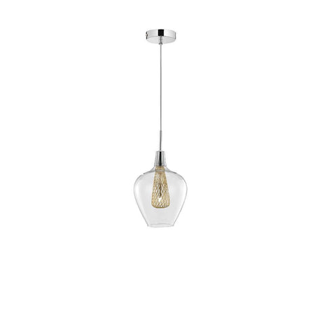 Filo Pendelleuchte Ø 18cm Glas Gold