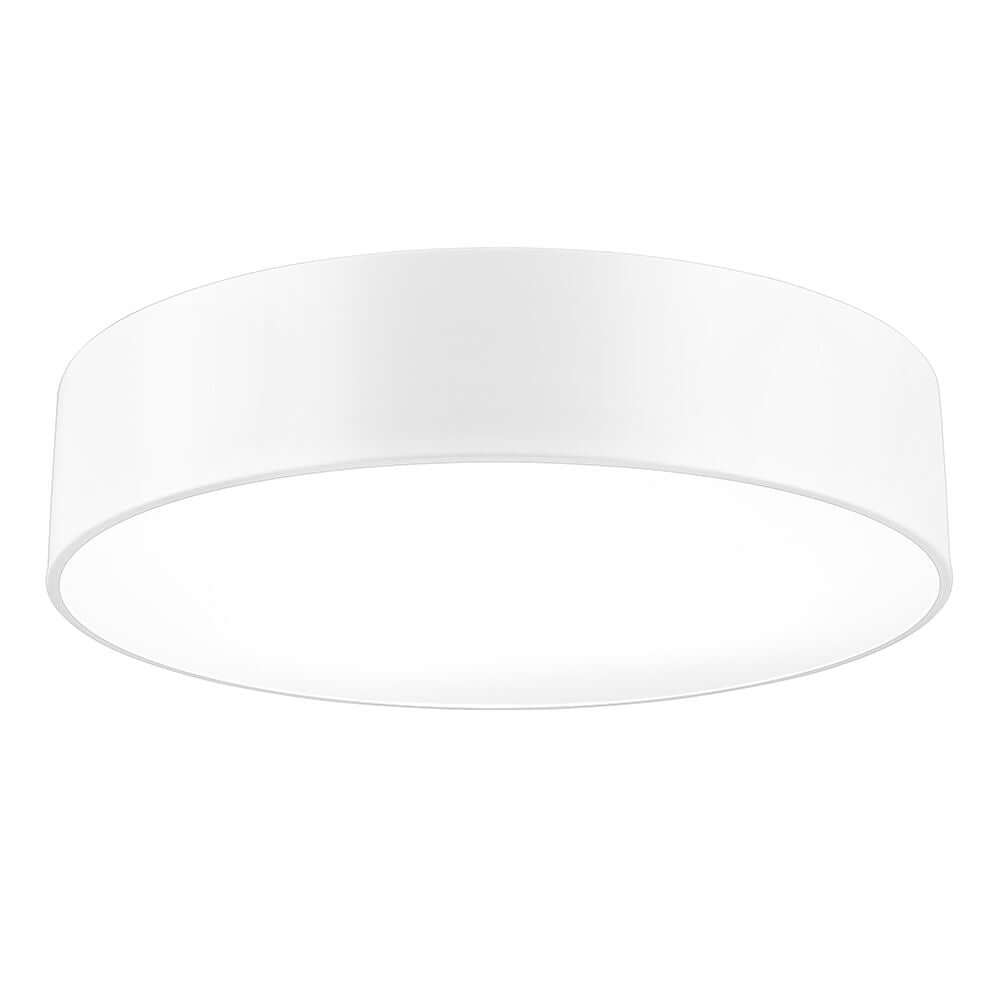 Finezza Deckenlampe Matt Metall in modernem, schlichtem Weiß für stilvolle Beleuchtung.