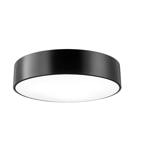 Plafonnier Finezza en acier au design moderne et élancé avec une élégante finition noire.