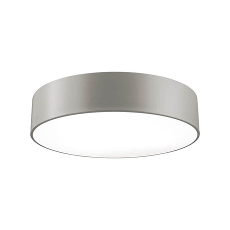 Plafonnier Finezza moderne en acier, de forme ronde élégante avec une lumière douce, idéal pour des intérieurs raffinés.