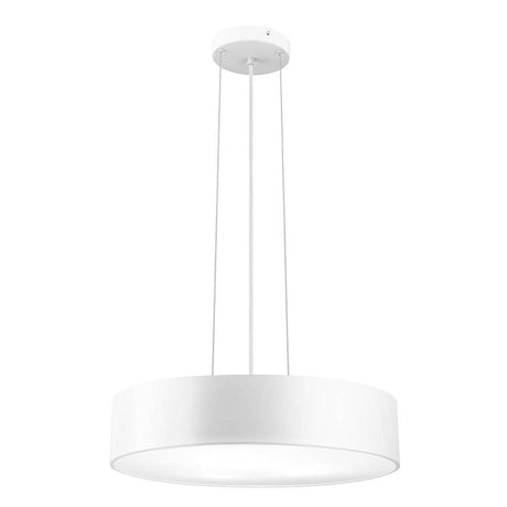 Finezza Hängelampe Ø 50cm in elegantem Weiß, ideal für moderne Wohnräume.