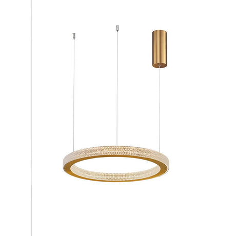 Fiore LED Antik guld hængelampe med et moderne, elegant design og varmt lys.